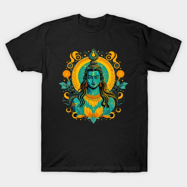 Hindu God Lord Shiva Worship T-Shirt by Lucifer